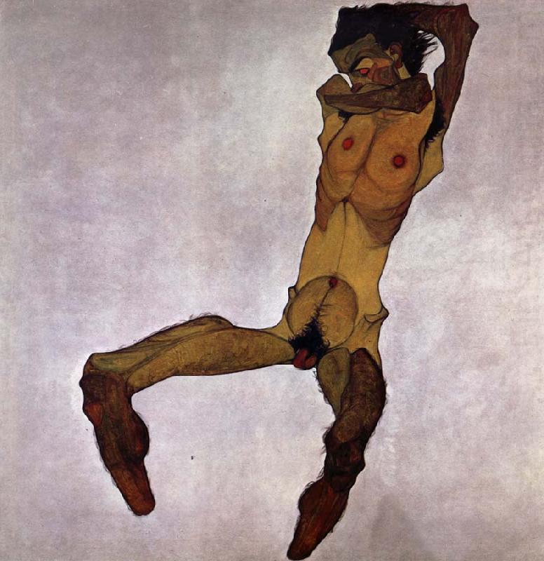 Egon Schiele Seated Male Nude china oil painting image